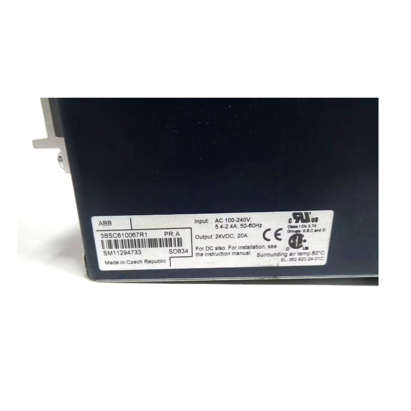 ABB SD834 3BSC610067R1 | Power Supply Module