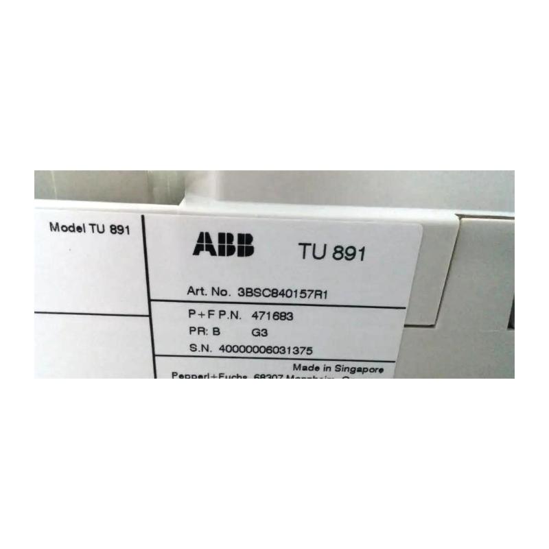 ABB TU891 3BSC840157R1 | Module Termination Unit Quality Assurance