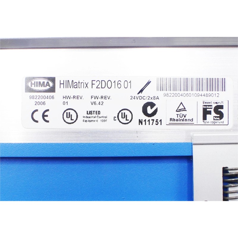 Hima F2 DO 16 01 Remote I/O Module (HIMatrix System)