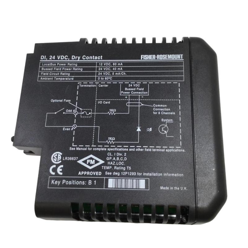 Emerson KJ3001X1-BB1 12P0550X142 Discrete Input Module