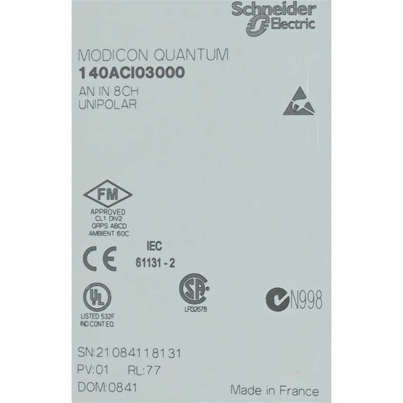 Schneider 140ACI03000 Analog Input Module