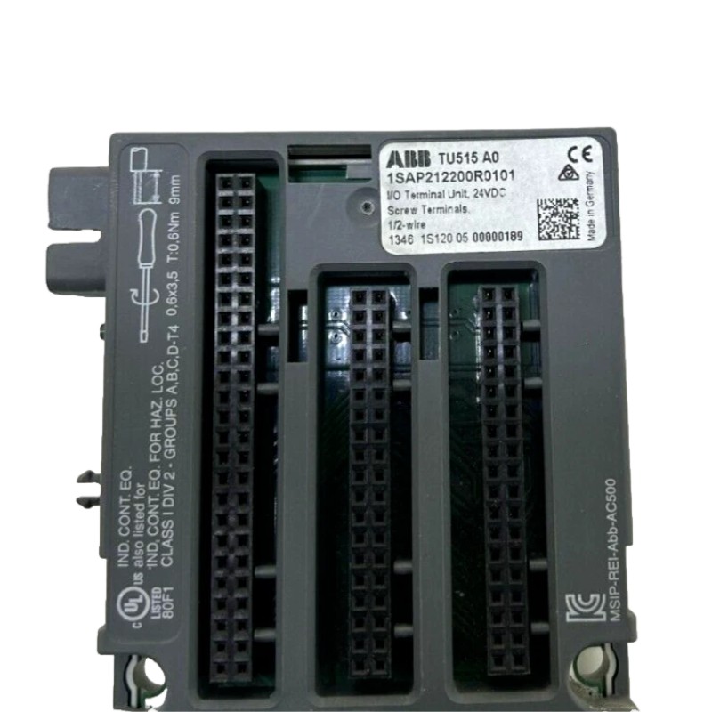 ABB TU515 1SAP212200R0101 Module Termination Unit (Base/Terminal)