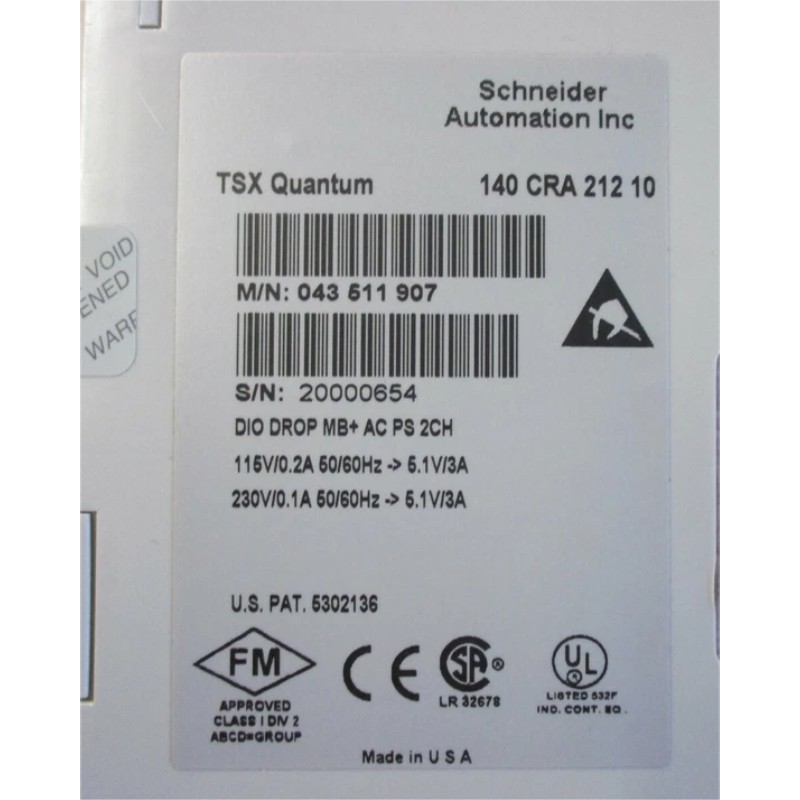 Schneider 140CRA21210 DIO Sub-Interface