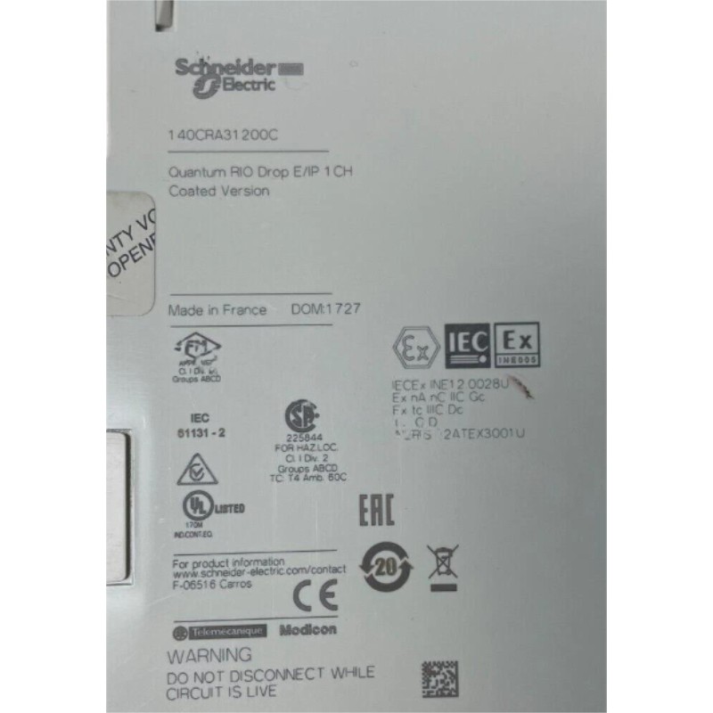 Schneider 140CRA31200C Ethernet RIO Branch Adapter