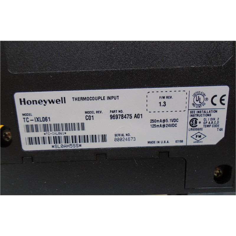 Honeywell TC-IXL061 96978475 A01 Experion LS Thermocouple Input Module