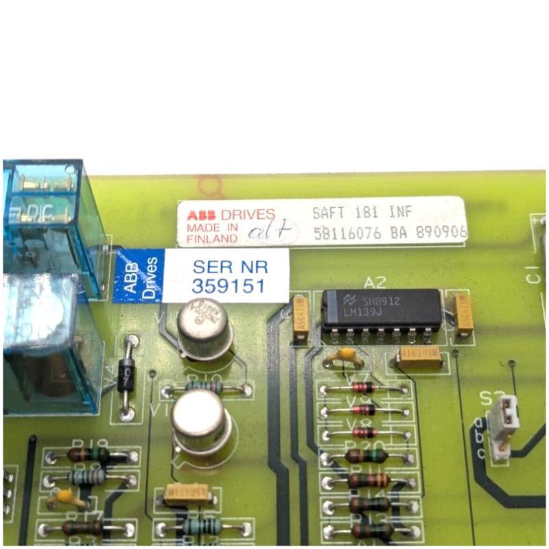 ABB SAFT 181 INF 58116076 Interface Board