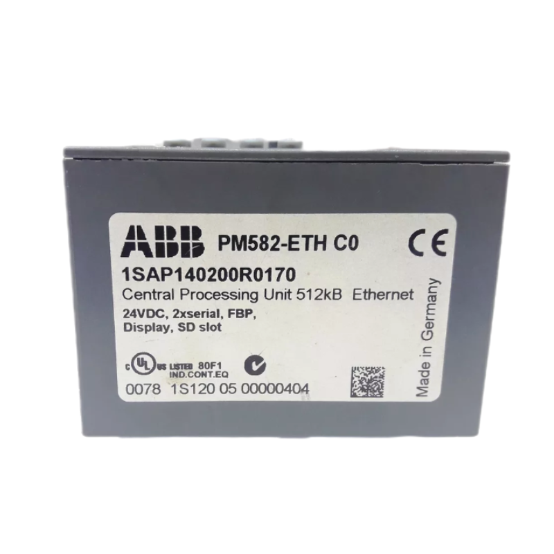 ABB PM582-ETH 1SAP140200R0170 CPU Programmable Logic Controller