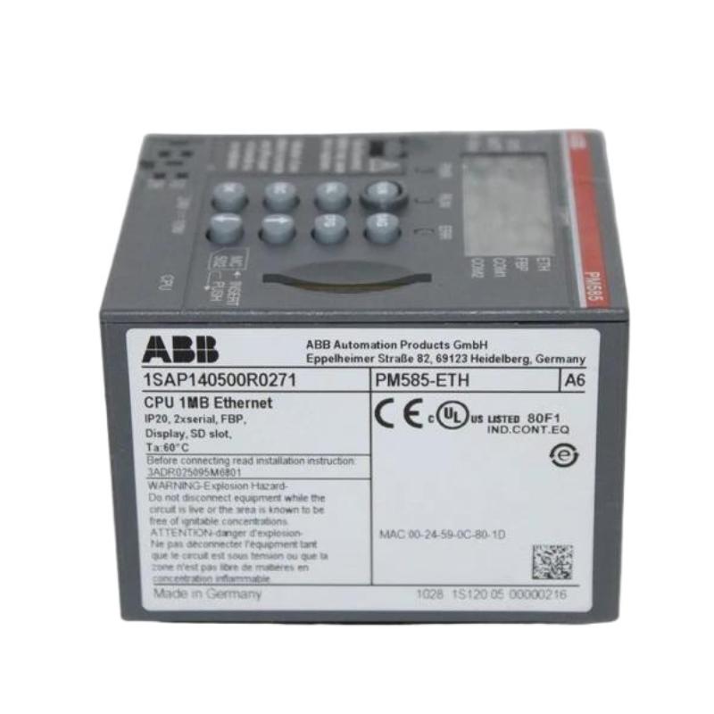 ABB PM585-ETH 1SAP140500R0271 CPU Programmable Logic Controller