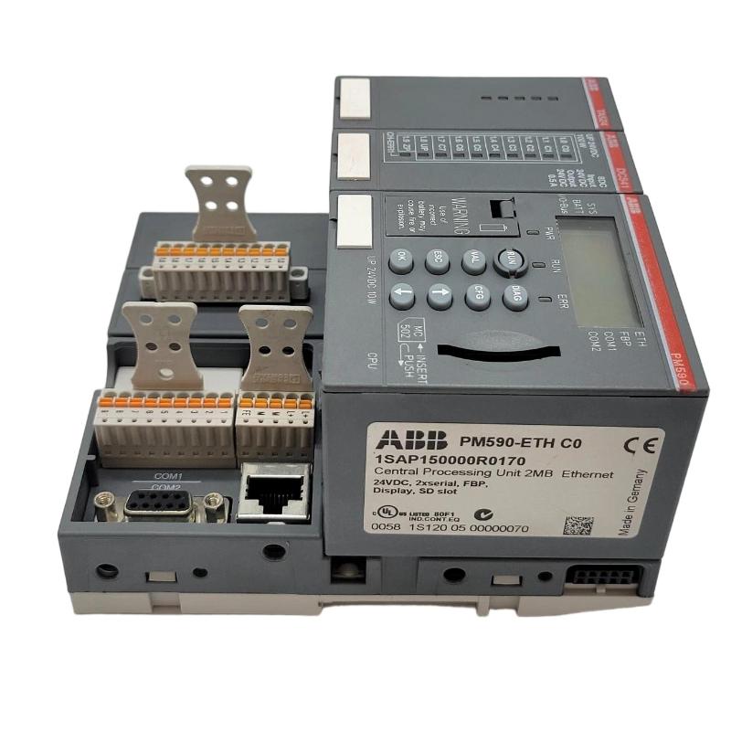 ABB PM590-ETH 1SAP150000R0170 Central Processing Unit With Communication Module