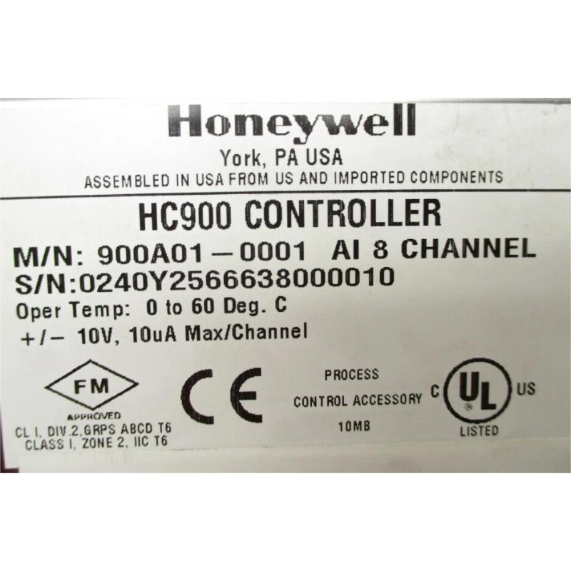 Honeywell 900A01-0001 HC900 Analog Input Module
