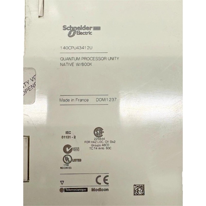 Schneider 140CPU43412U Unity Processor