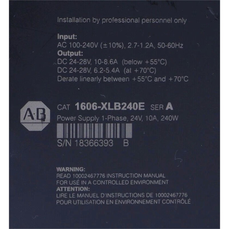Allen Bradley 1606-XLB240E Power Supply