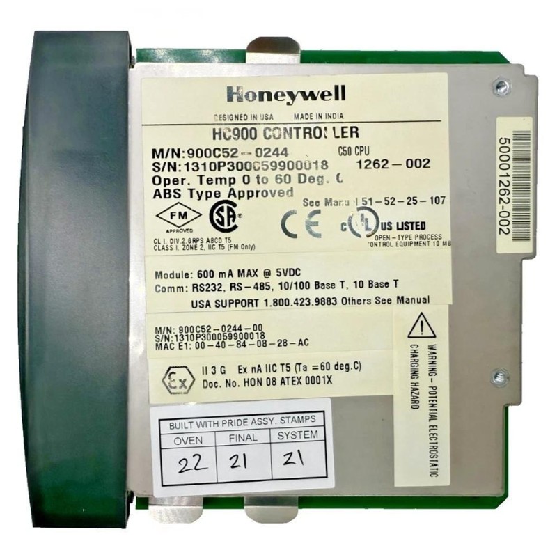 Honeywell 900C52-0244 HC900 C50 Controller CPU