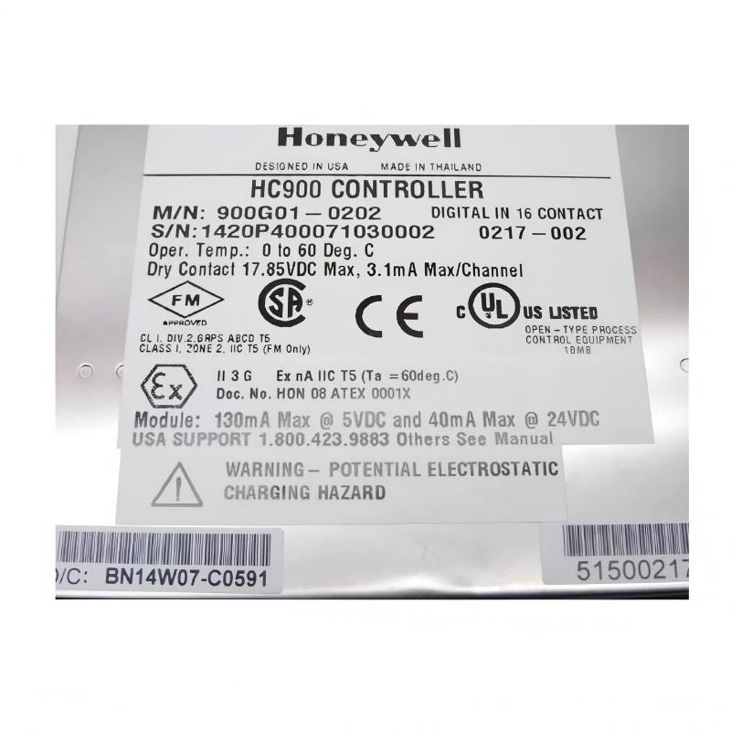 Honeywell 900G01-0202 HC900 Digital Input Module - Contact Closed Type