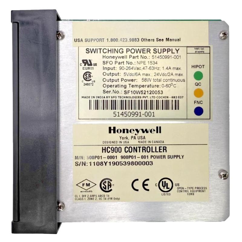 Honeywell 900P01-0001 51450991-001 HC900 Power Supply