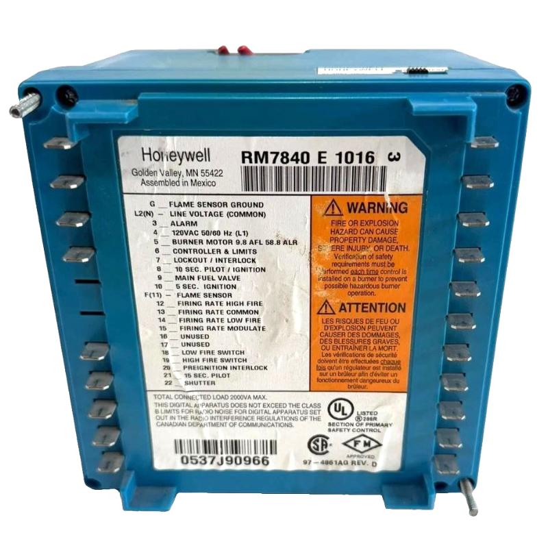 Honeywell RM7840E1016 Burner Controller