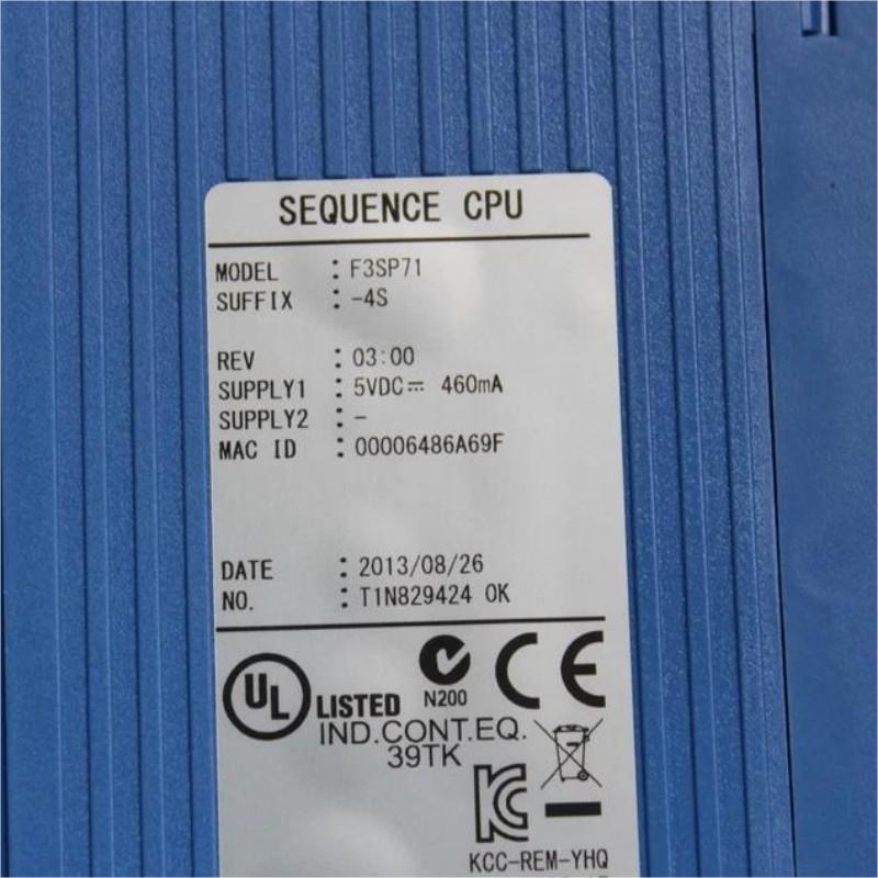 Yokogawa F3SP71-4S CPU Module