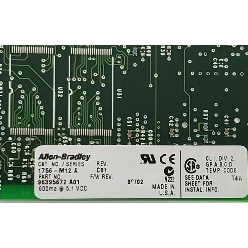 Allen Bradley 1756-M12 ControlLogix Logix5555 Extended Memory Module