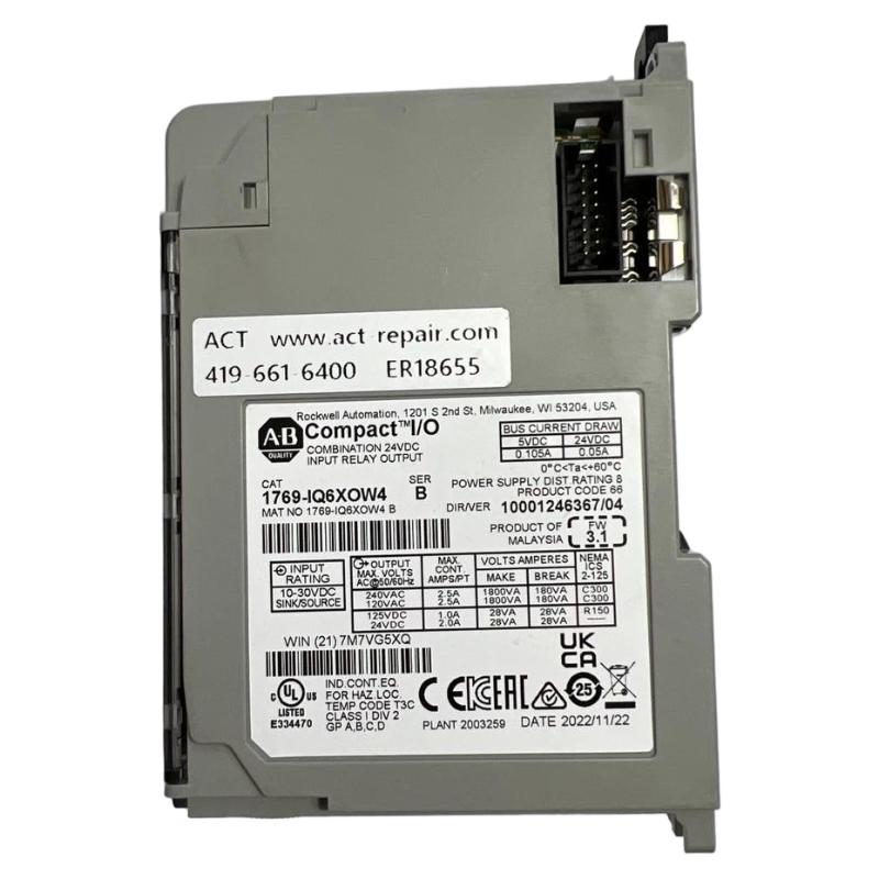 Allen Bradley 1769-IQ6XOW4 CompactLogix Compact I/O Digital Combination Module