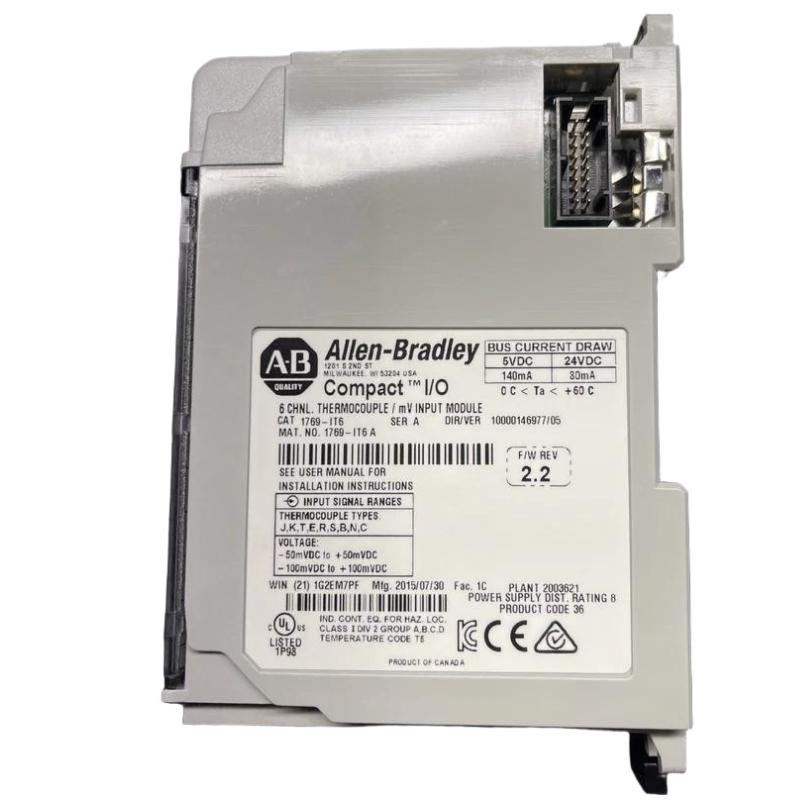 Allen Bradley 1769-IT6 CompactLogix 6-Channel Thermocouple/RTD Input Module