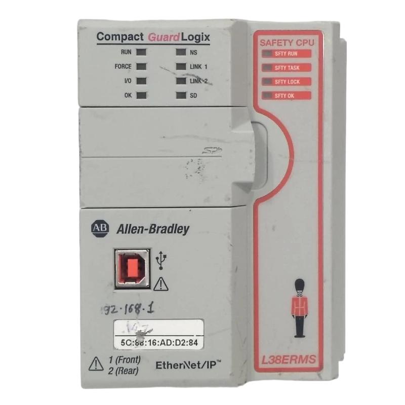 Allen Bradley 1769-L38ERMS Compact GuardLogix 5370 Ethernet Controller