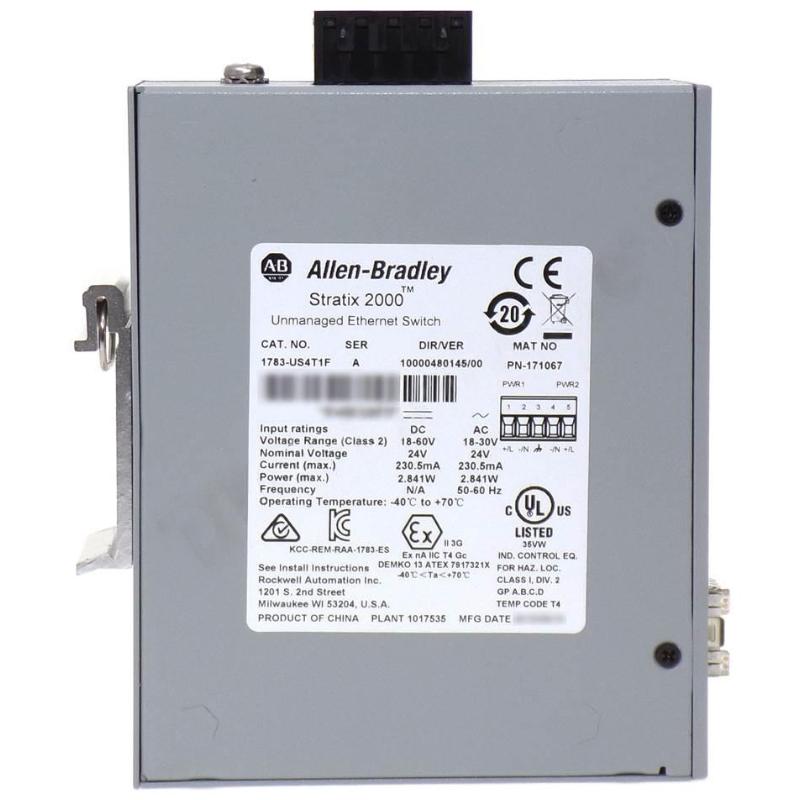 Allen Bradley 1783-US4T1F Stratix 2000 Unmanaged Ethernet Switches