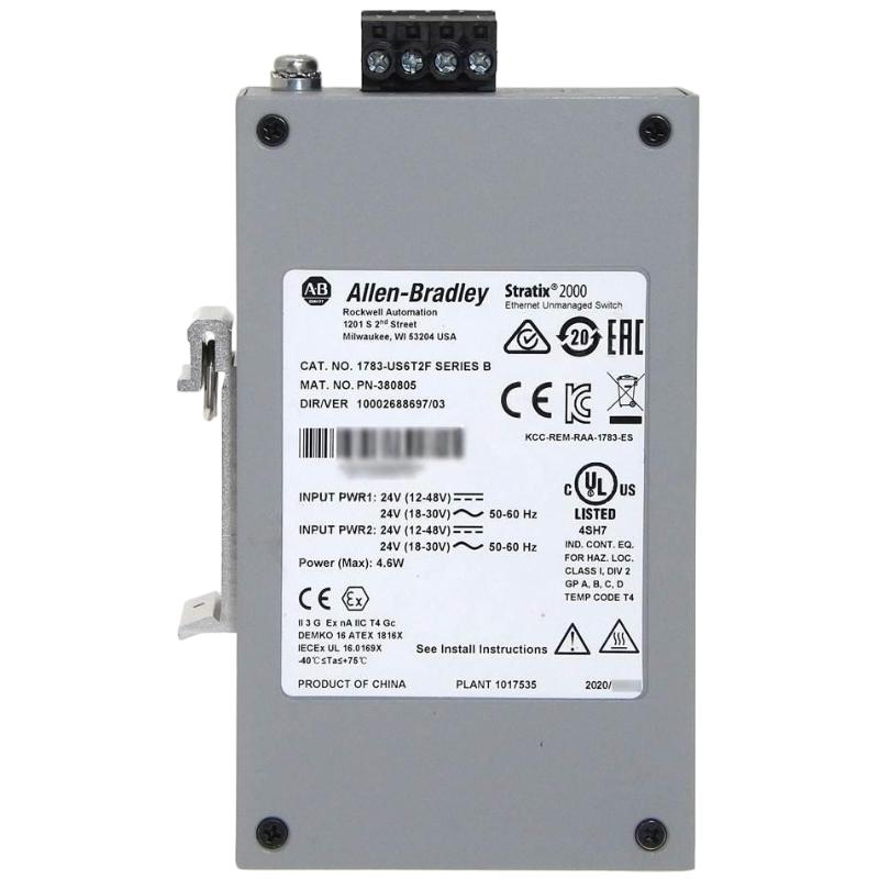 Allen Bradley 1783-US6T2F Stratix 2000 Unmanaged Ethernet Switches