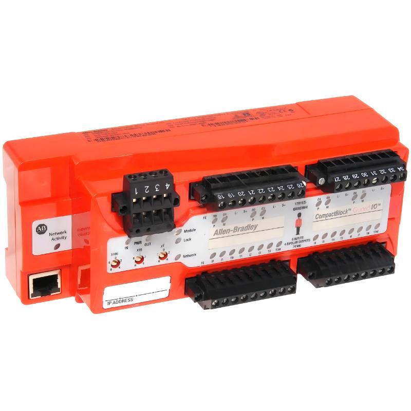 Allen Bradley 1791ES-IB8XOBV4 EtherNet/IP Safety Compact Block Input Module