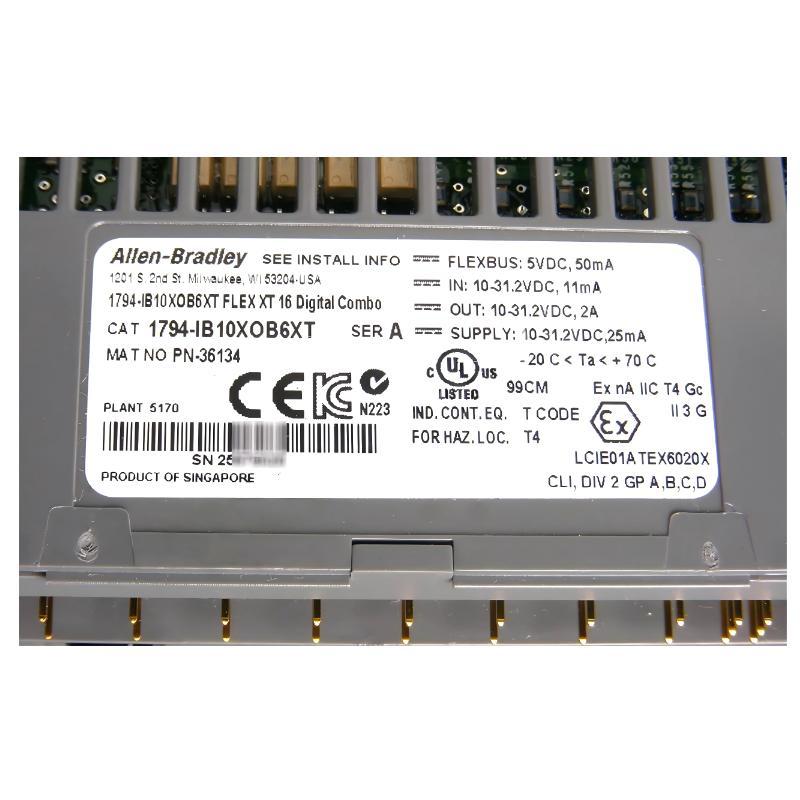 Allen Bradley 1794-IB10XOB6XT Flex I/O-XT Combination Modules