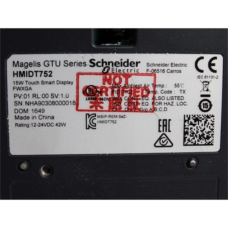 Schneider HMIDT752 Smart Touchscreen
