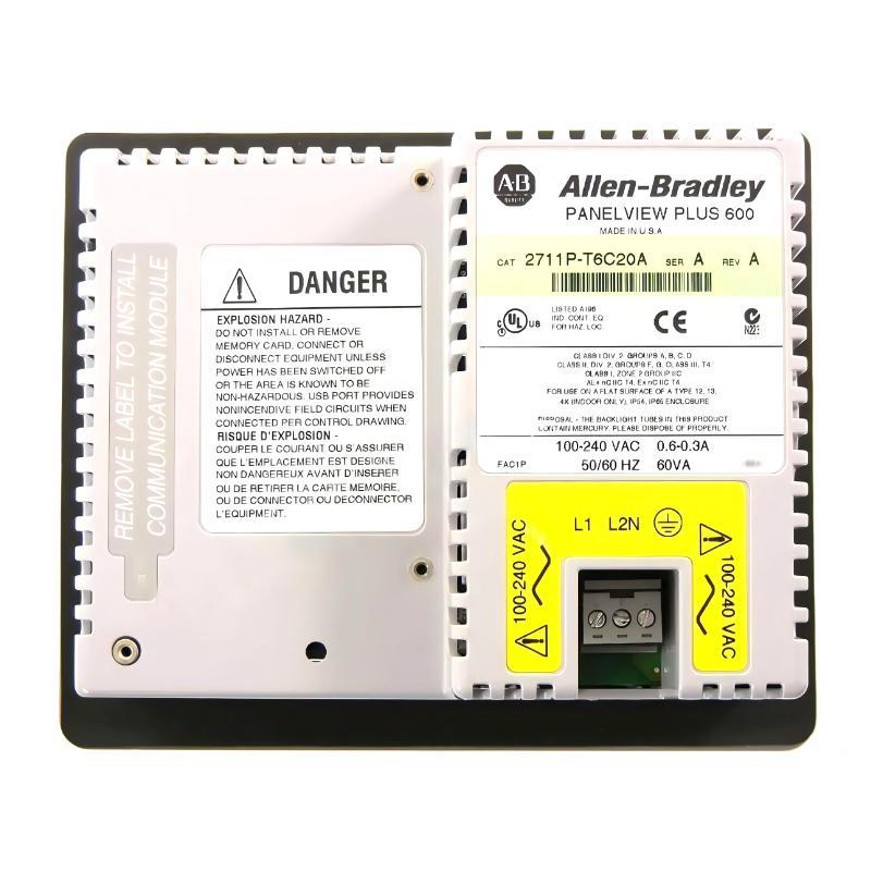 Allen Bradley 2711P-T6C20A PanelView Plus 600 Operator Interface