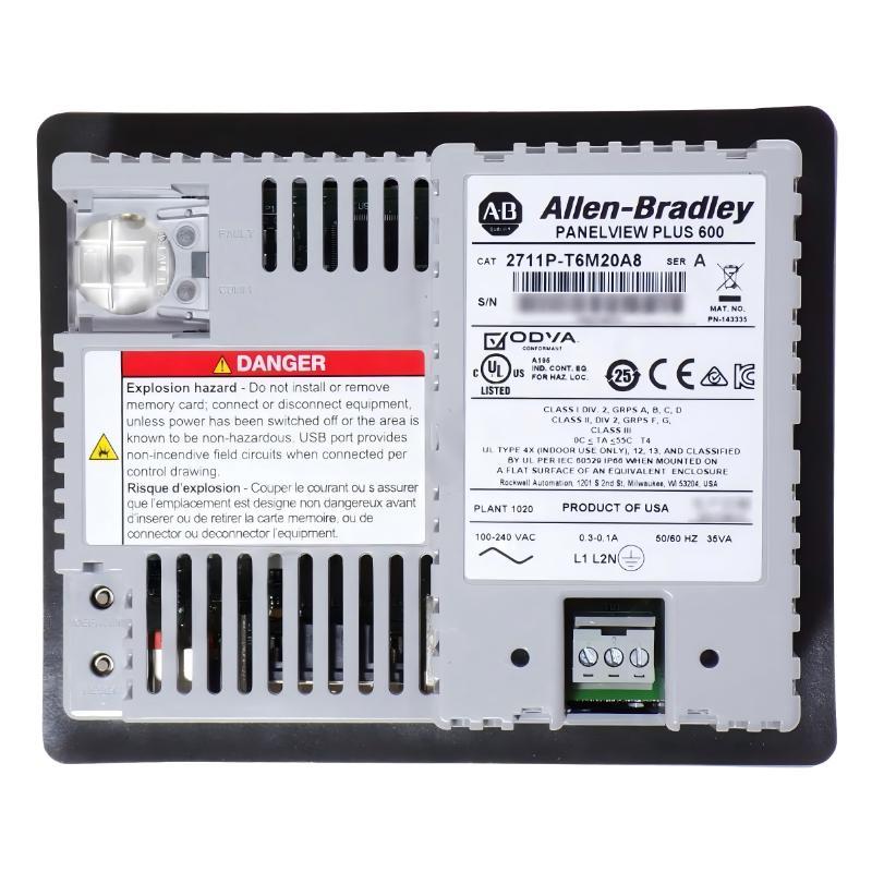 Allen Bradley 2711P-T6M20A8 PanelView Plus 6 600 Operator Interface
