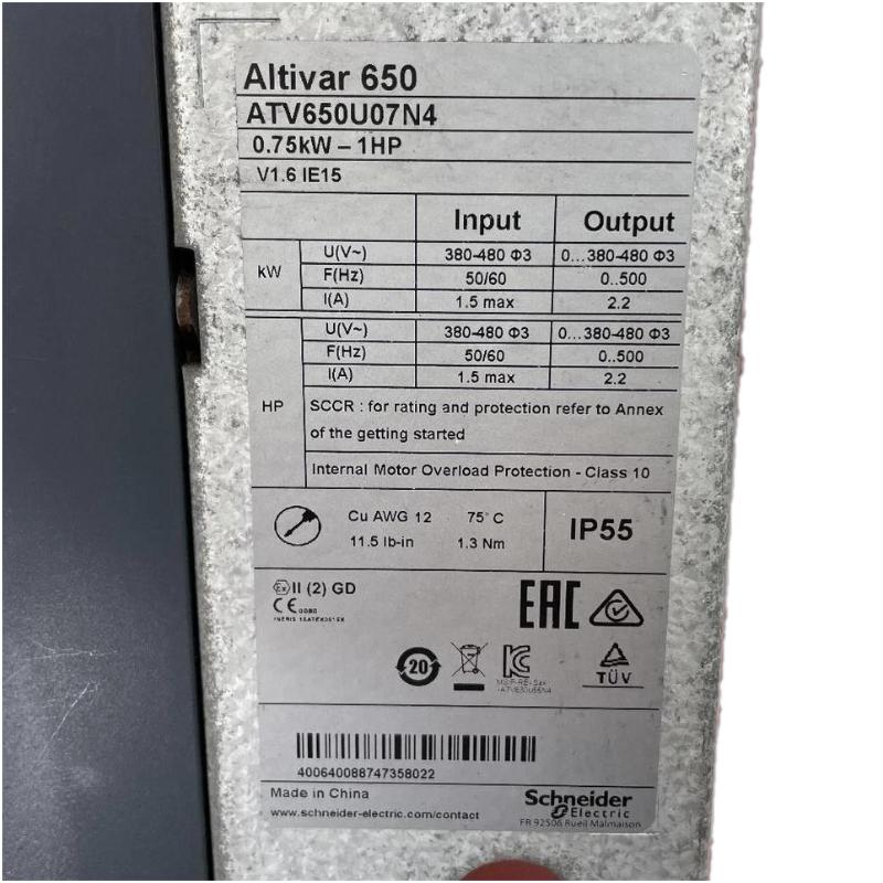 Schneider ATV650U07N4 Variable Speed Drive