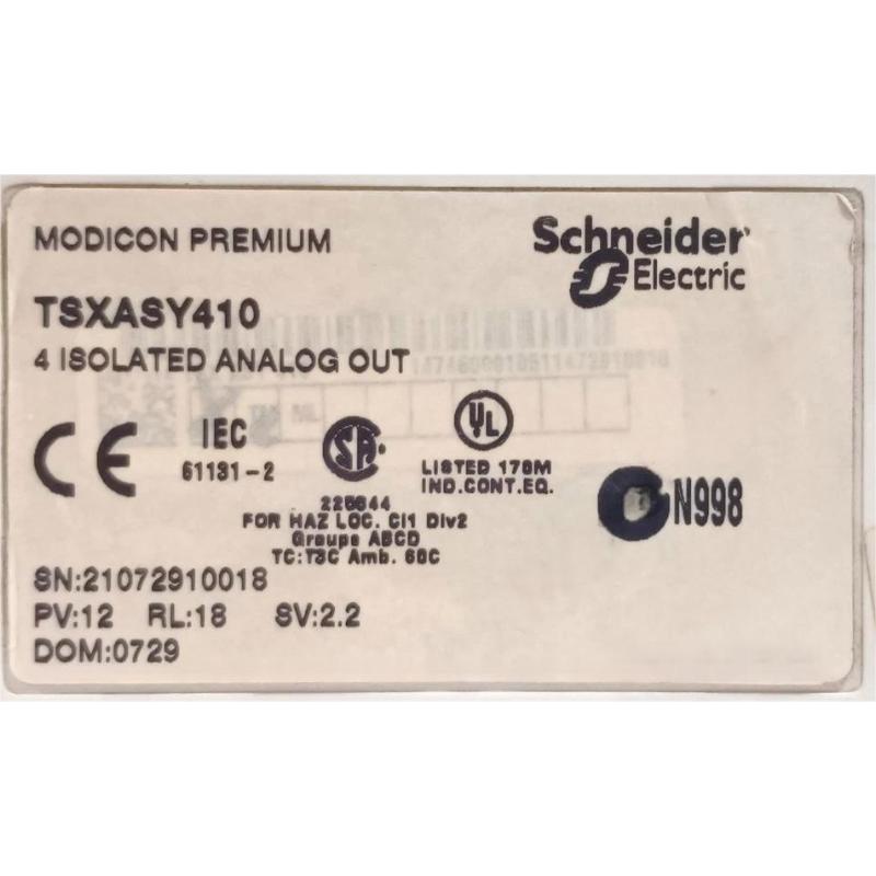 Schneider TSXASY410 Analog Output Module