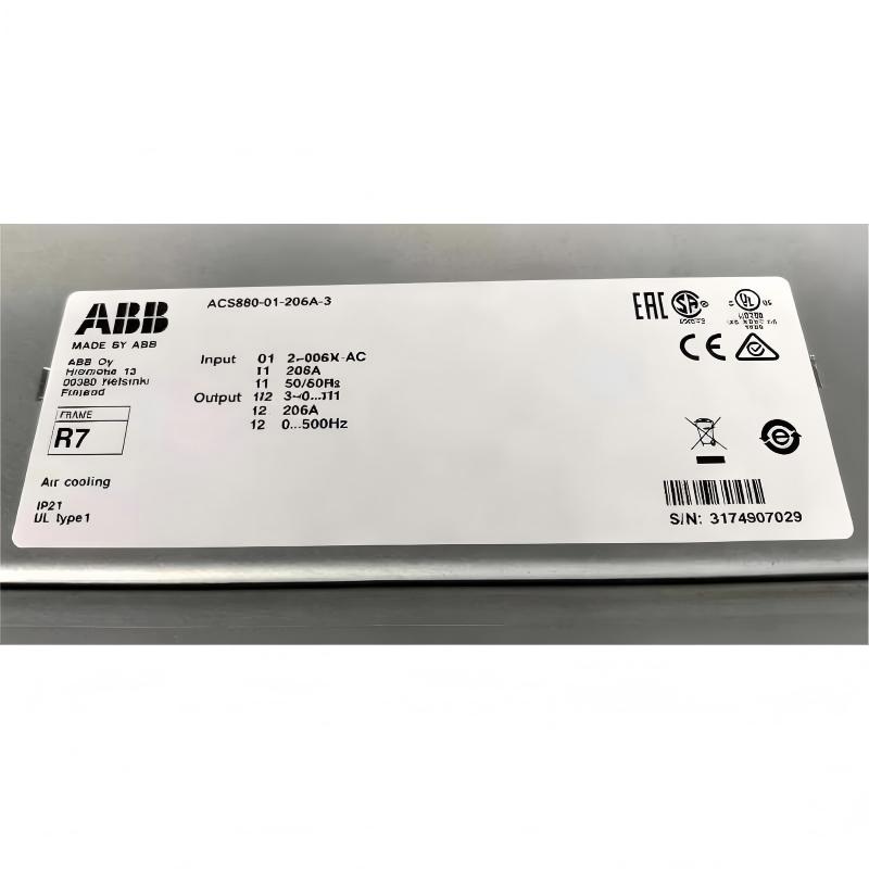 ABB ACS880-01-206A-3 3ABD00035953-D Frequency Converter