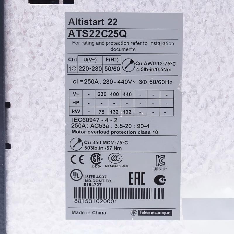 Schneider ATS22C25Q Soft Starter