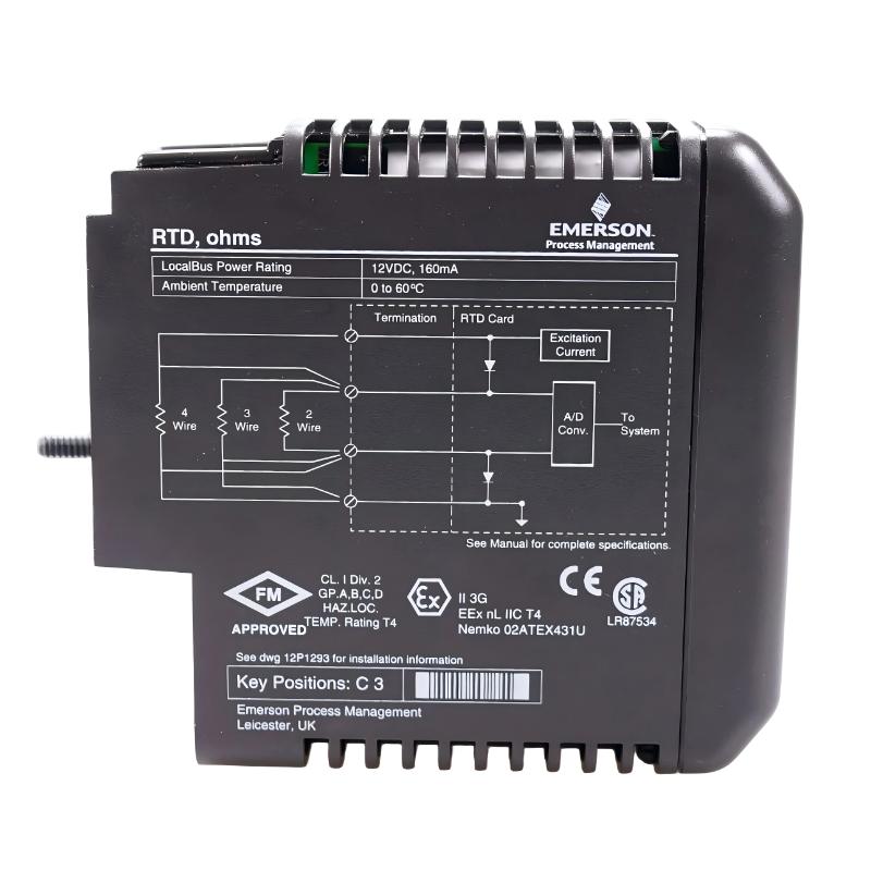 Emerson KJ3002X1-BF1 RTD Module